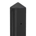 Betonpaal IJssel 10×10×308 cm Piramidekop – Gecoat Antraciet – 63 cm sleuf (dubbele onderplaat)