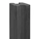 Betonpaal Zaan 10x10 275 smalle gleuf voor stapelplank blokhutprofiel Antraciet