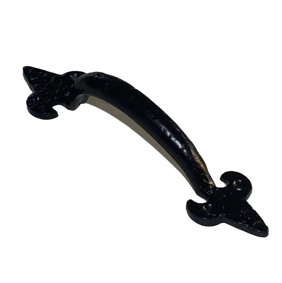 [BIJ-03] Handgreep rustiek 20 cm zwart
