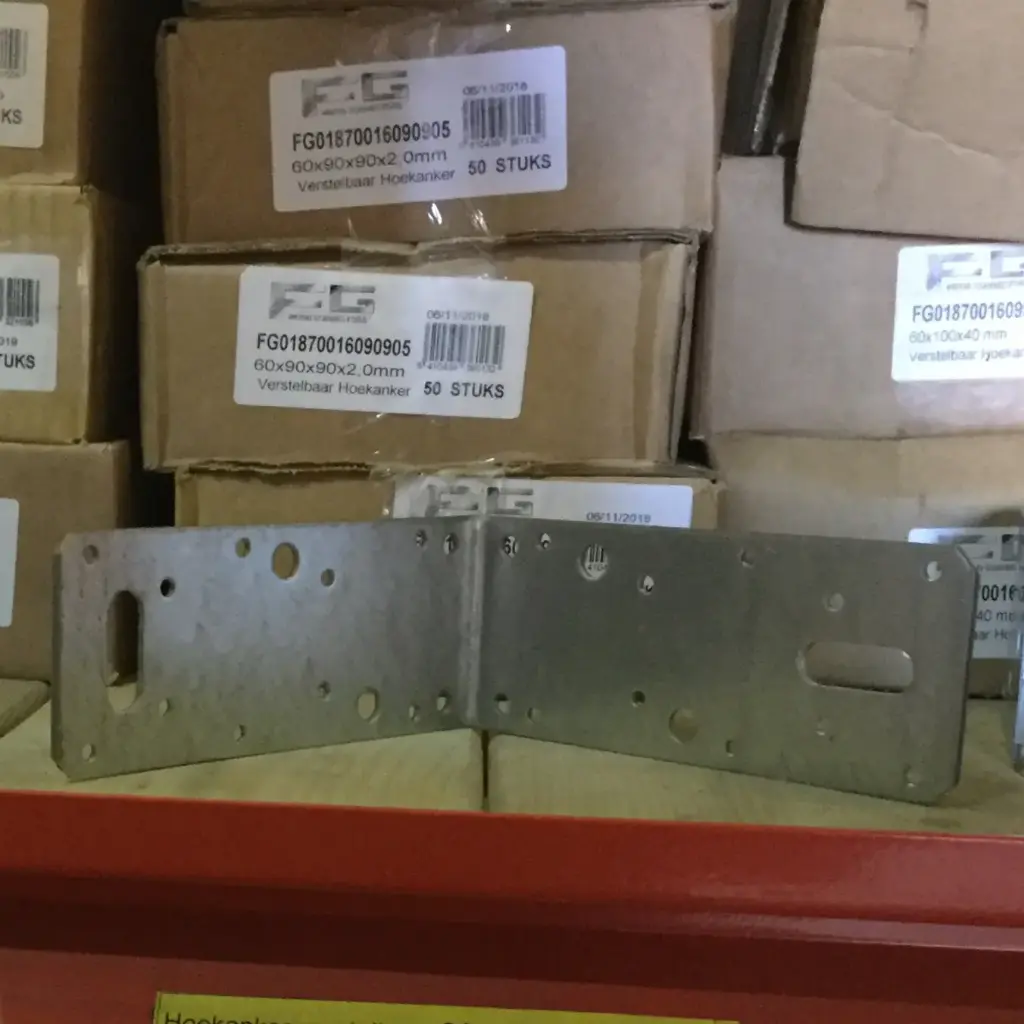 Hoekanker verstelbaar