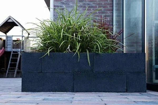 Lineablok 15x15x60 cm Antraciet