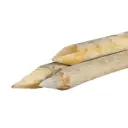 Paal rond blank Ø7 - 160 cm grenen geschild