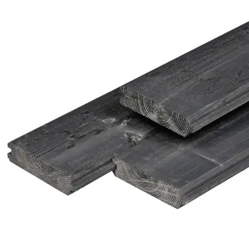 Blokhutprofiel Zwart vuren 28x 121