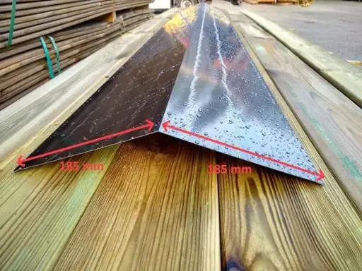 Dakpanplaat Nokstuk zetwerk zwart 