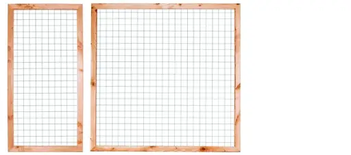 Gaaspaneel met kader robuust 45x70 Maaswijdte: 7,5x7,5cm Douglas