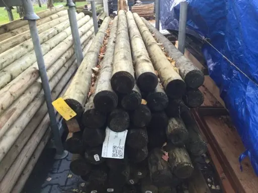 Paal rond gefreesd 10 cm