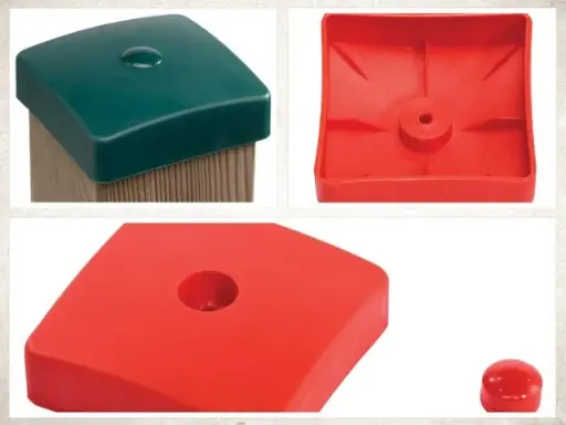 Paalkap 9x9 kunststof