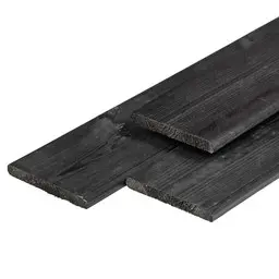 Plank 1,6x14 cm ZWART
