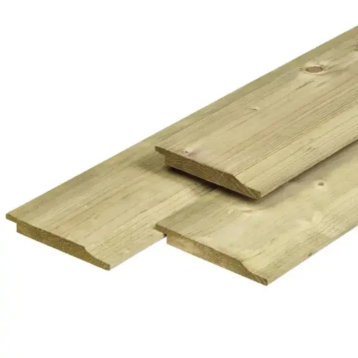 Rabat halfhout naaldhout geïmpregneerd 13,3cm werkend