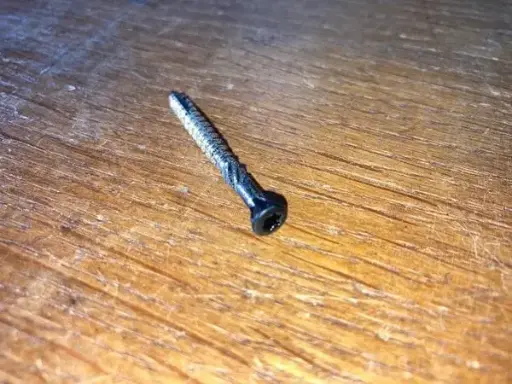 RVS schroef ZWARTE kop