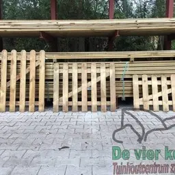Tuinhek recht Poort 100 cm