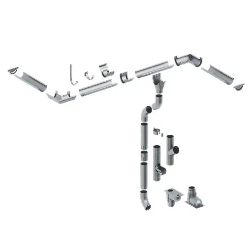 Verzinkte dakgoot 135x90 mm