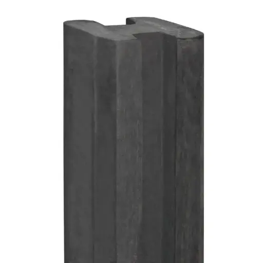 Betonpaal vecht 10x10 270 cm rechte kop voor scherm sleufpaal Antraciet 