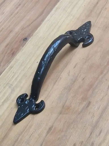 Handgreep rustiek 20 cm zwart