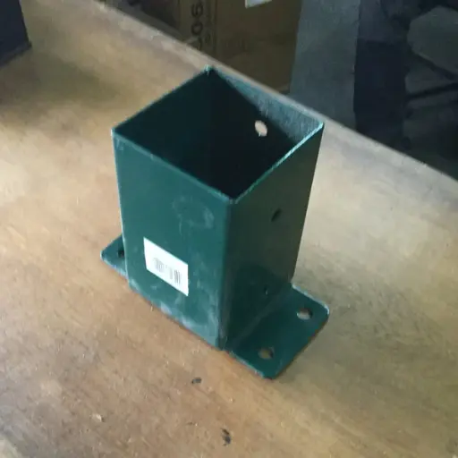 Muurplaat voor schommel vierkant 9 cm Groen