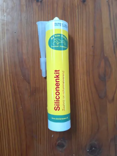 Siliconen kit transparant zuurvrij